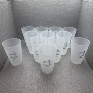 Masters Tournament 2026 Set of 12 Souvenir Cups Augusta National Golf New A2